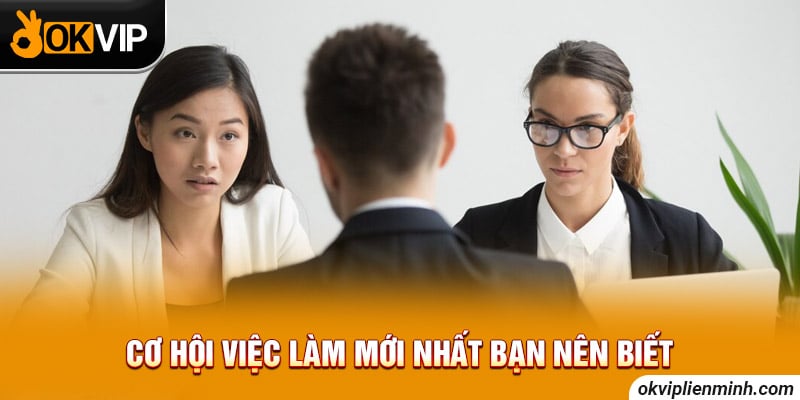 Cơ hội việc làm mới nhất bạn nên biết